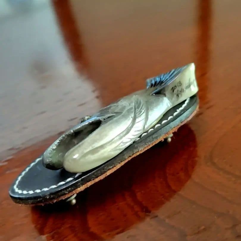 YUTA様 吉田光　モノトーンヤマメ　ブローチ中古品
