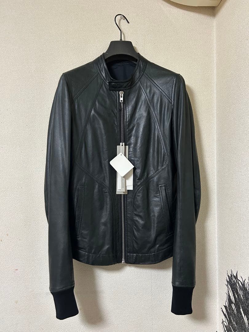 Rick Owens INTARSIA leatherインターシャ黒　ラムレザー