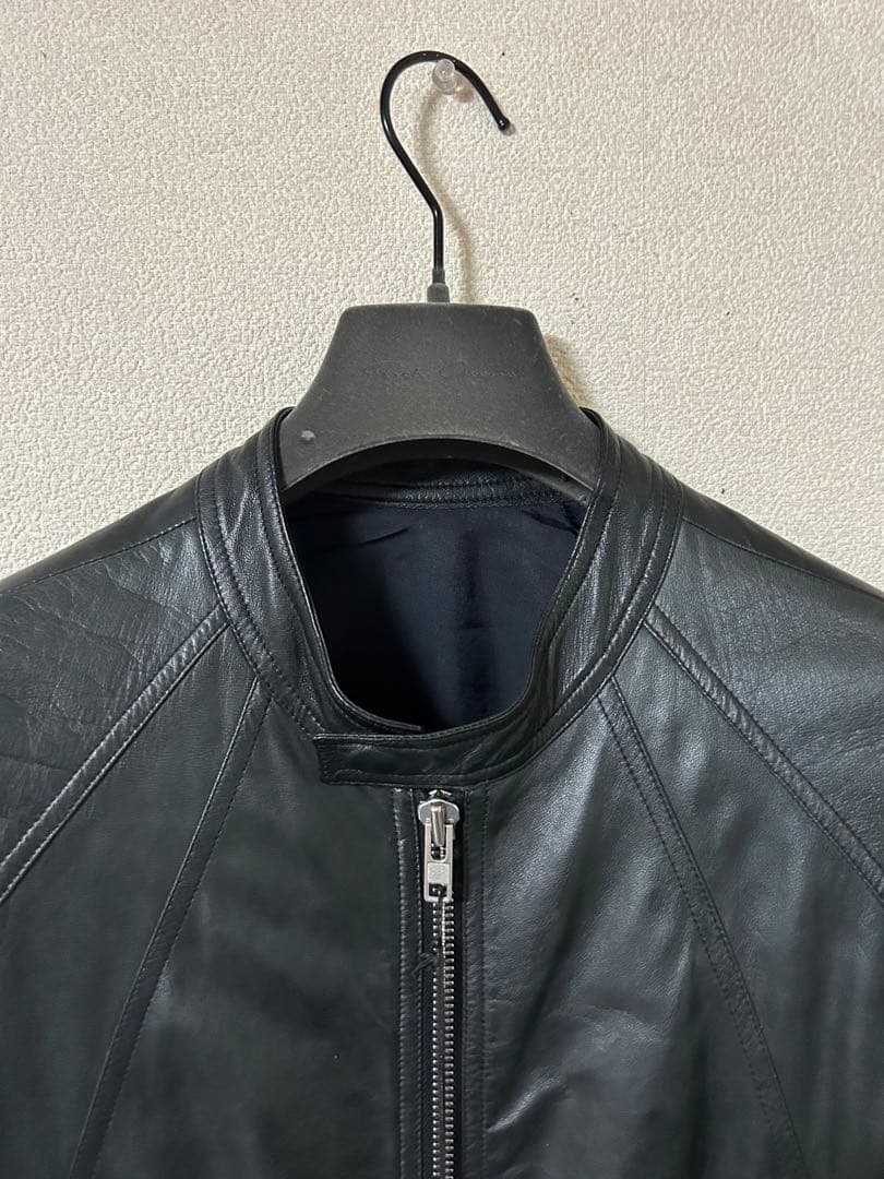 Rick Owens INTARSIA leatherインターシャ黒　ラムレザー
