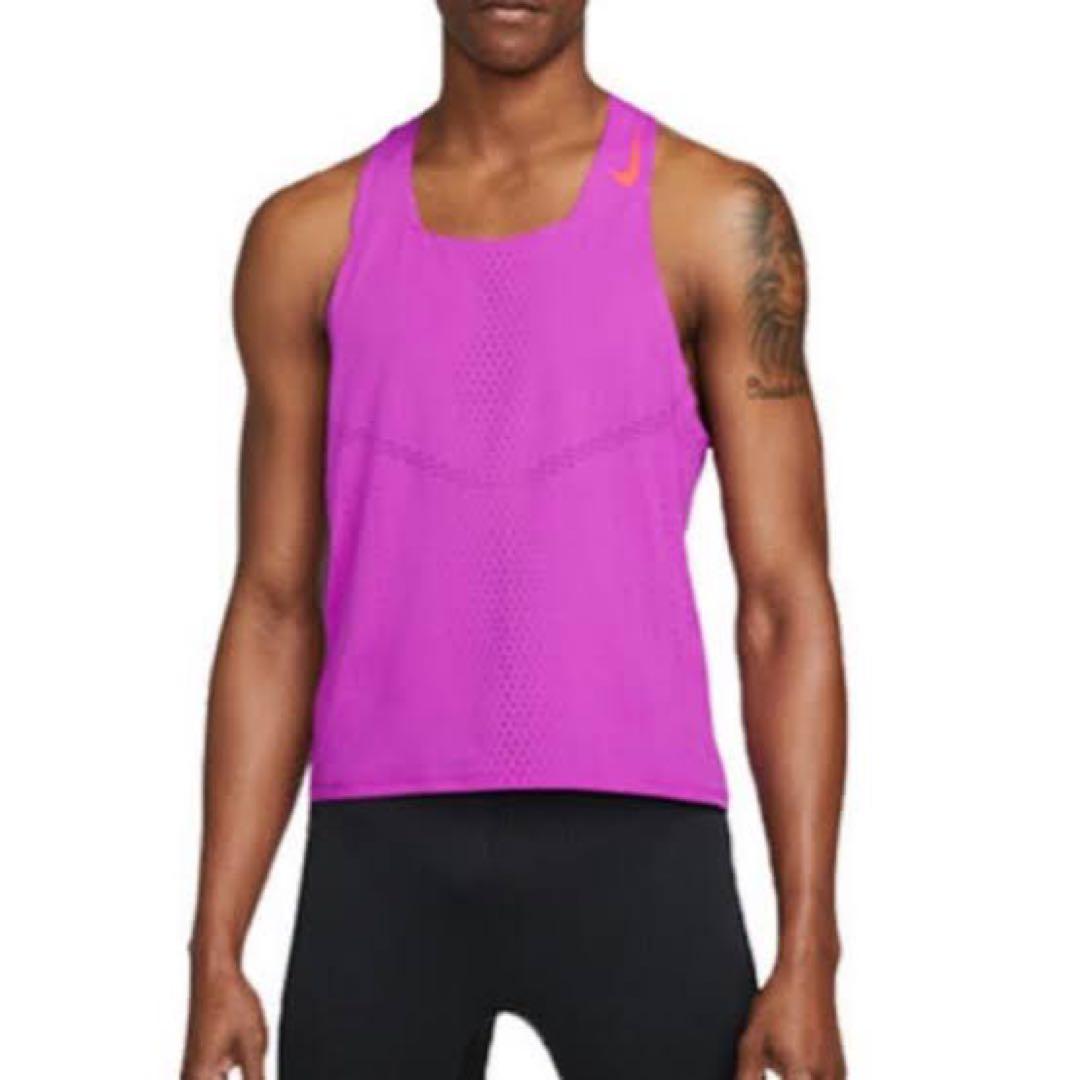 新品未使用 NIKE ナイキ エアロスイフト シングレット パープル メンズXL