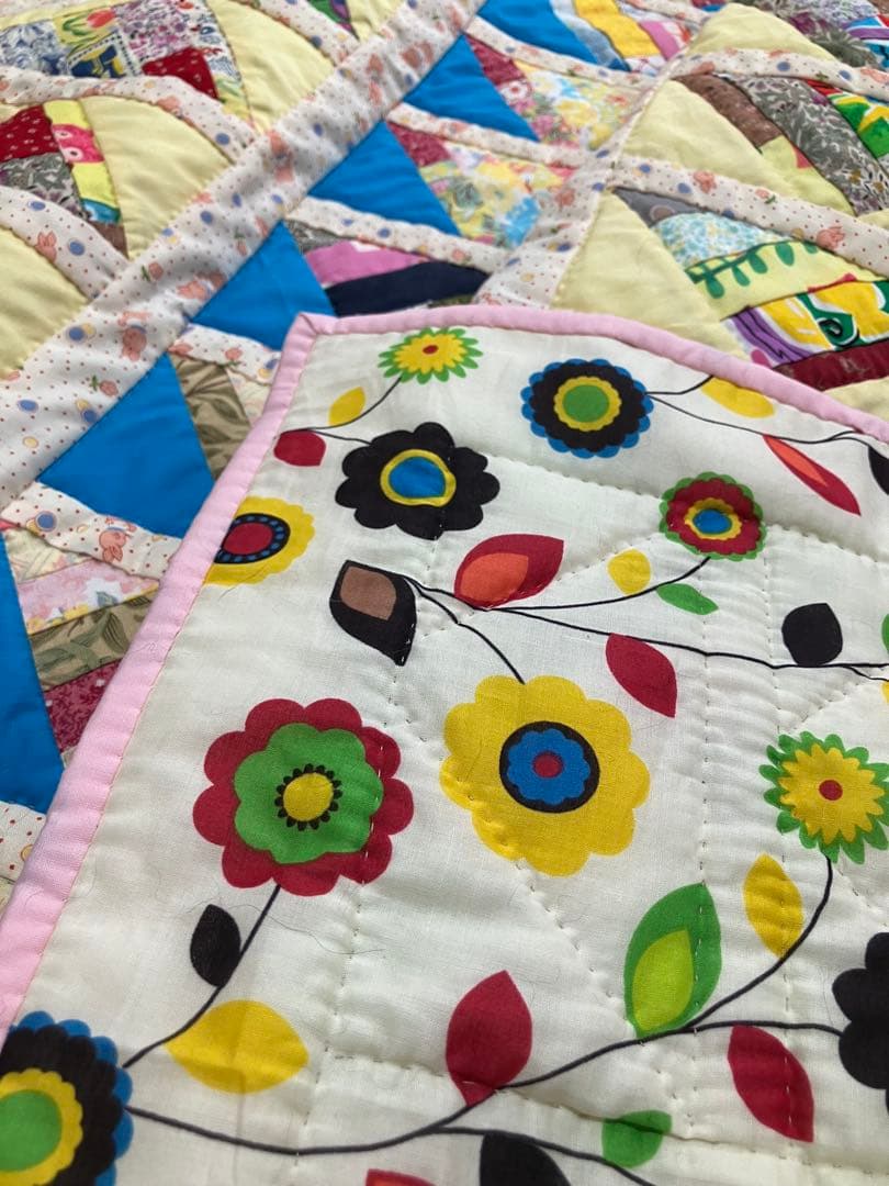 ハンドメイド　パッチワーク　フリーマット　ベビー用品