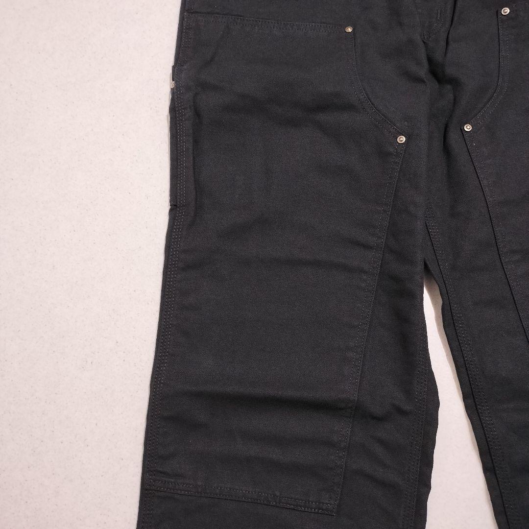【米国製】Carhartt　ペインターパンツ　ダブルニー　黒　未使用　38x30