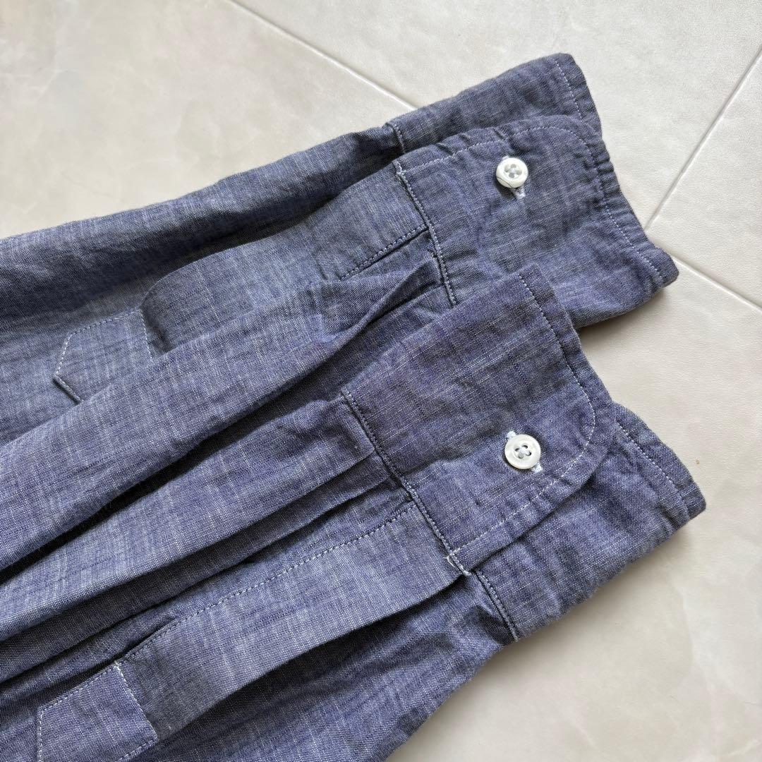 Frank&Eileen EILEEN コットンシャツ 青 XS シャンブレー