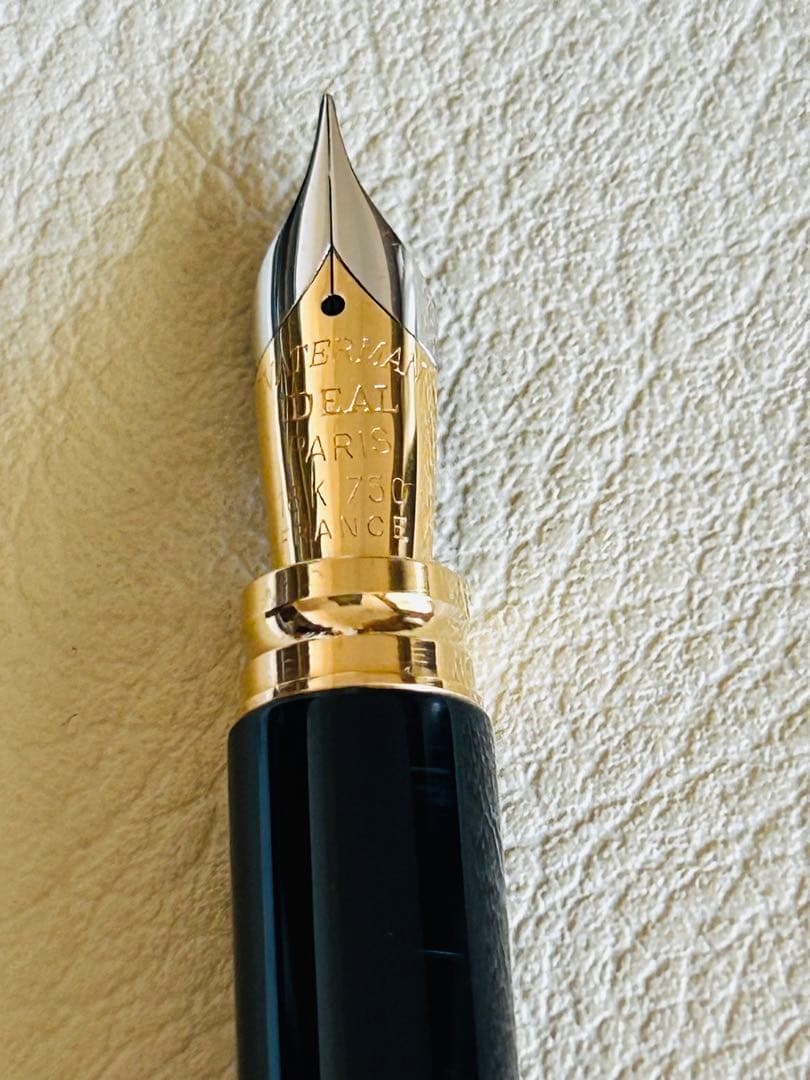 Waterman IDEAL PARIS 万年筆 黒　ペン先18金