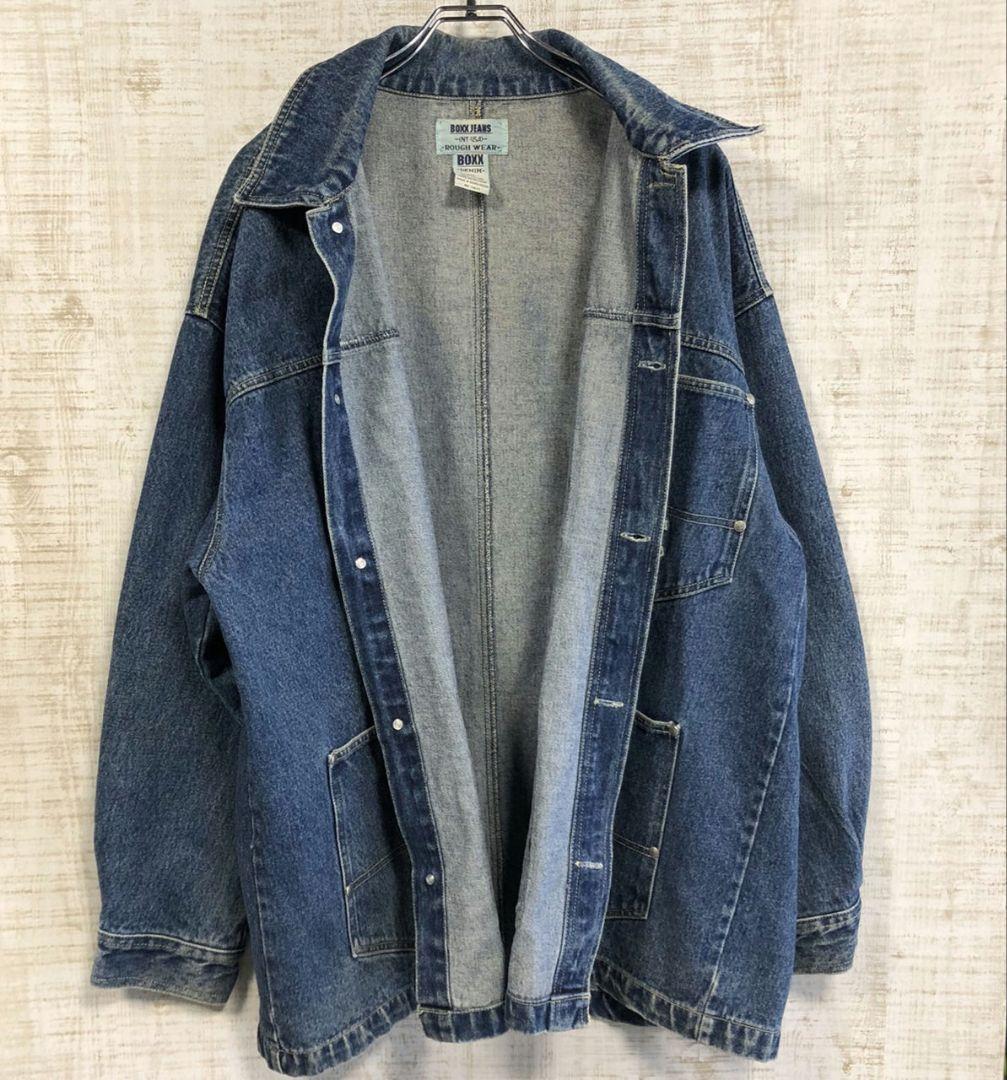 ヴィンテージ　boxx jeans デニムジャケット　Ｇジャン 　刺繍ロゴ 古着