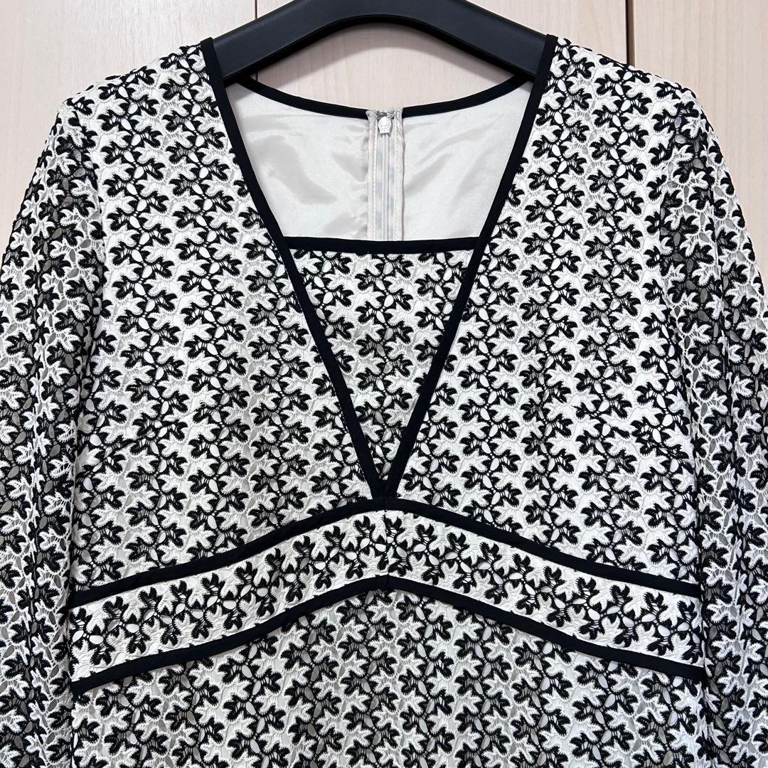24AW♡グレースコンチネンタル レースロングワンピース 36 総柄