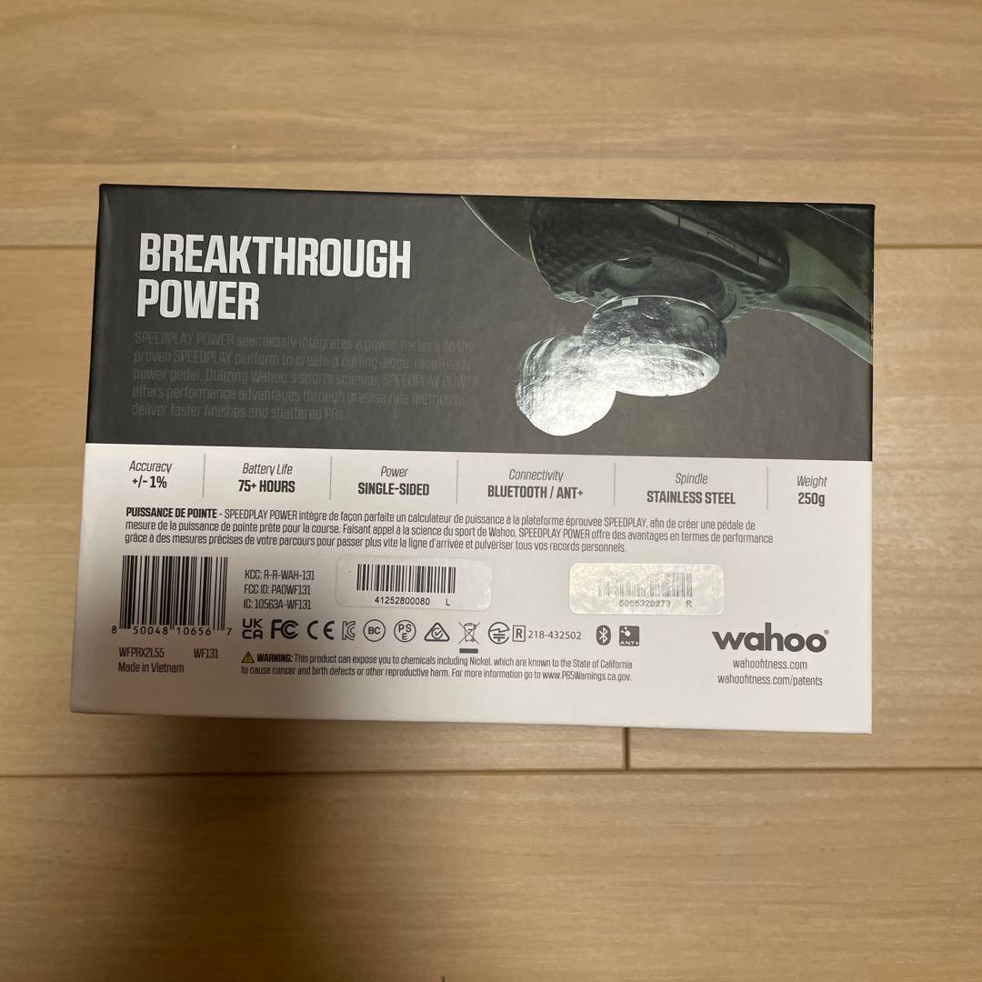 格安新品Wahoo SPEEDPLAY POWER シングルサイドパワーペダル