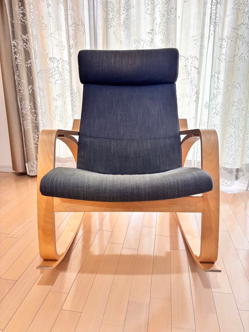 IKEAイケア　POANGポエングロッキングチェア チャコールグレー
