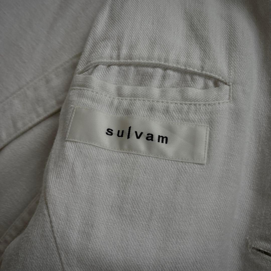 ジャケット・アウター sulvam 15SS SAMPLE Linen Chester Coat