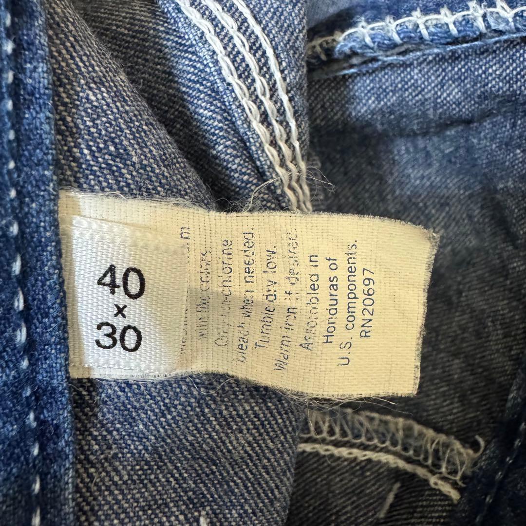 濃紺　80s TALON Dickies USA製 ペインターパンツ　デニム