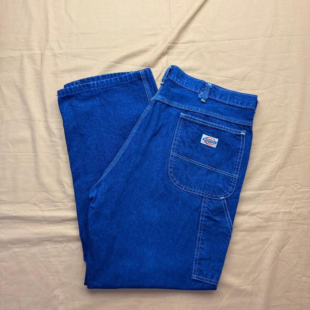 濃紺　80s TALON Dickies USA製 ペインターパンツ　デニム