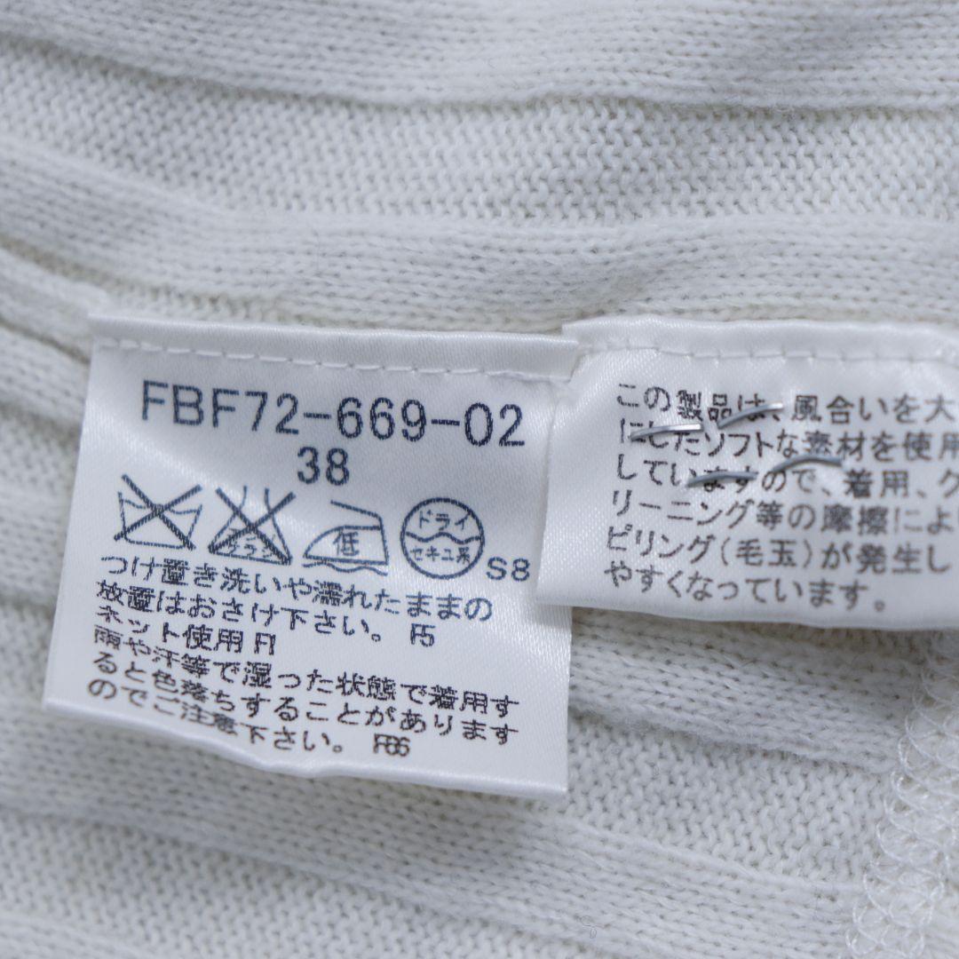 難あり　BURBERRY BLUE LABEL リブニット　ジップパーカー　38