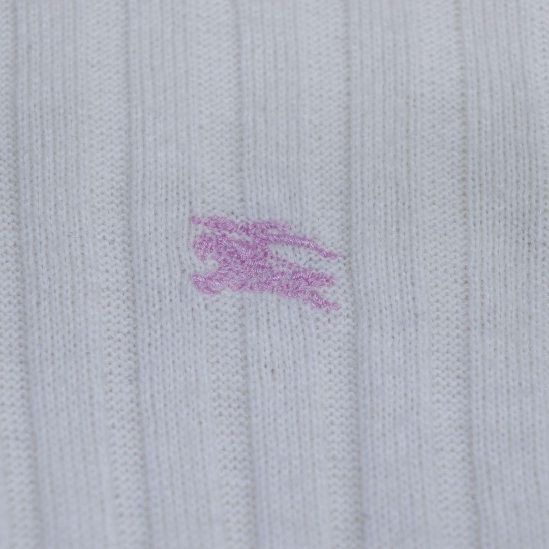 難あり　BURBERRY BLUE LABEL リブニット　ジップパーカー　38