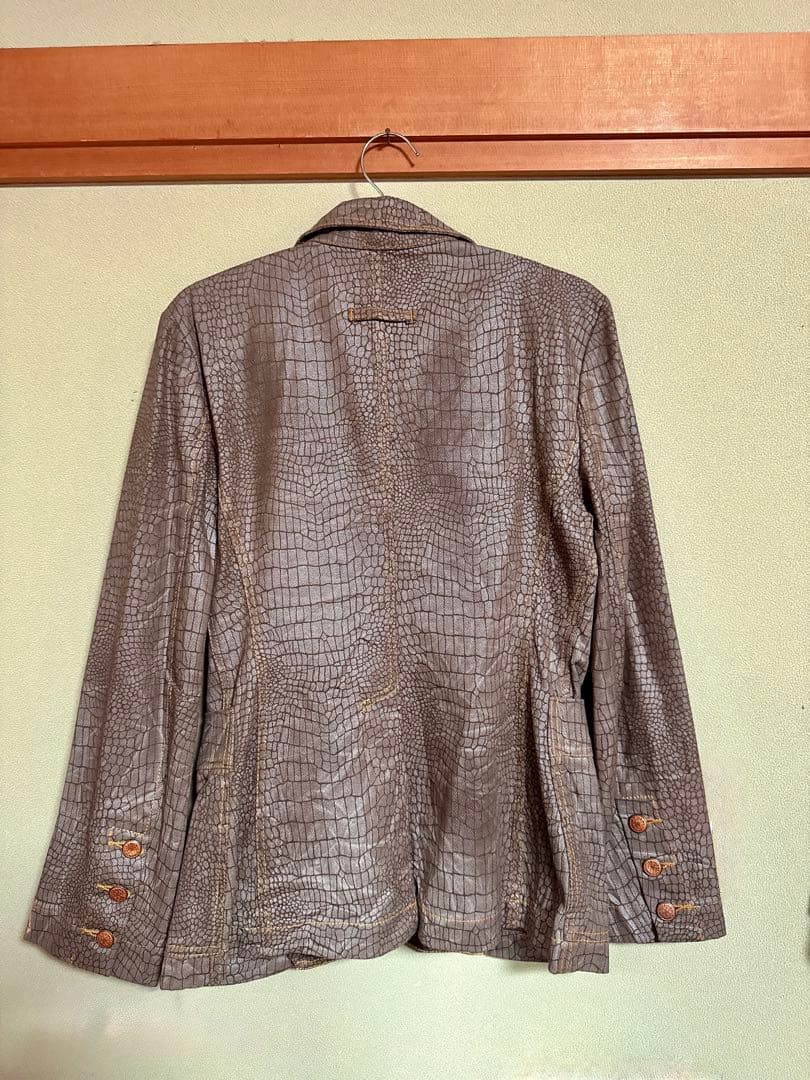 Jean Paul GAULTIERクロコダイル風レザージャケット