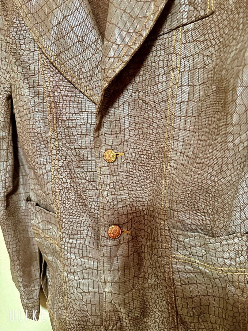 Jean Paul GAULTIERクロコダイル風レザージャケット