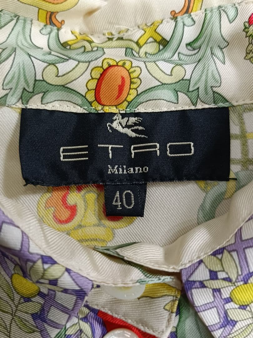 ETRO エトロ シルクブラウス シャツ 【サイズ40 L相当】【タグ付】