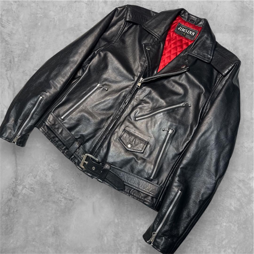 シドジャンダブル JIMSINN レザーダブルライダースジャケット