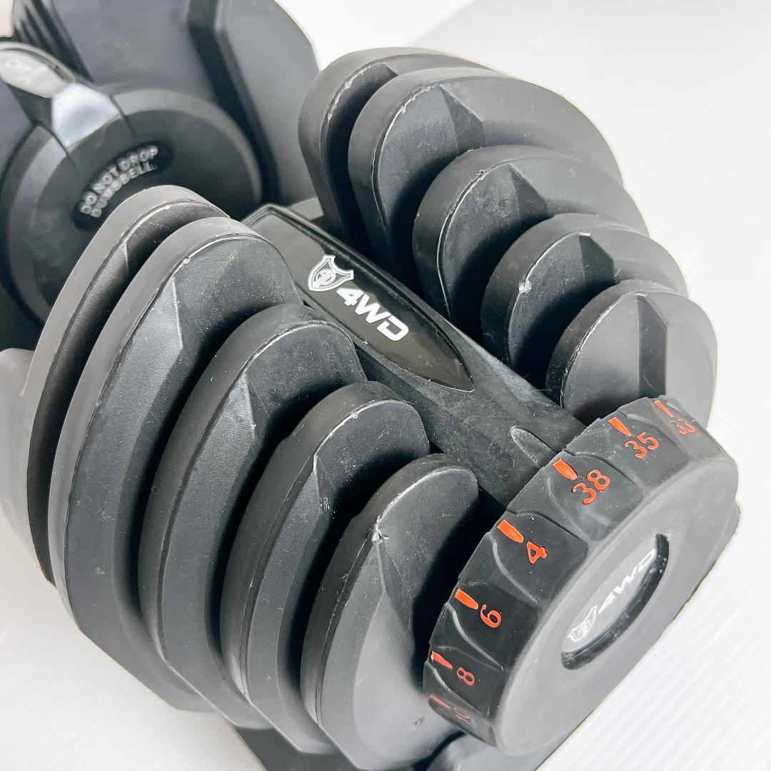 【良品✨送料込】可変式ダンベル 38kg 2個目　4WD正規品