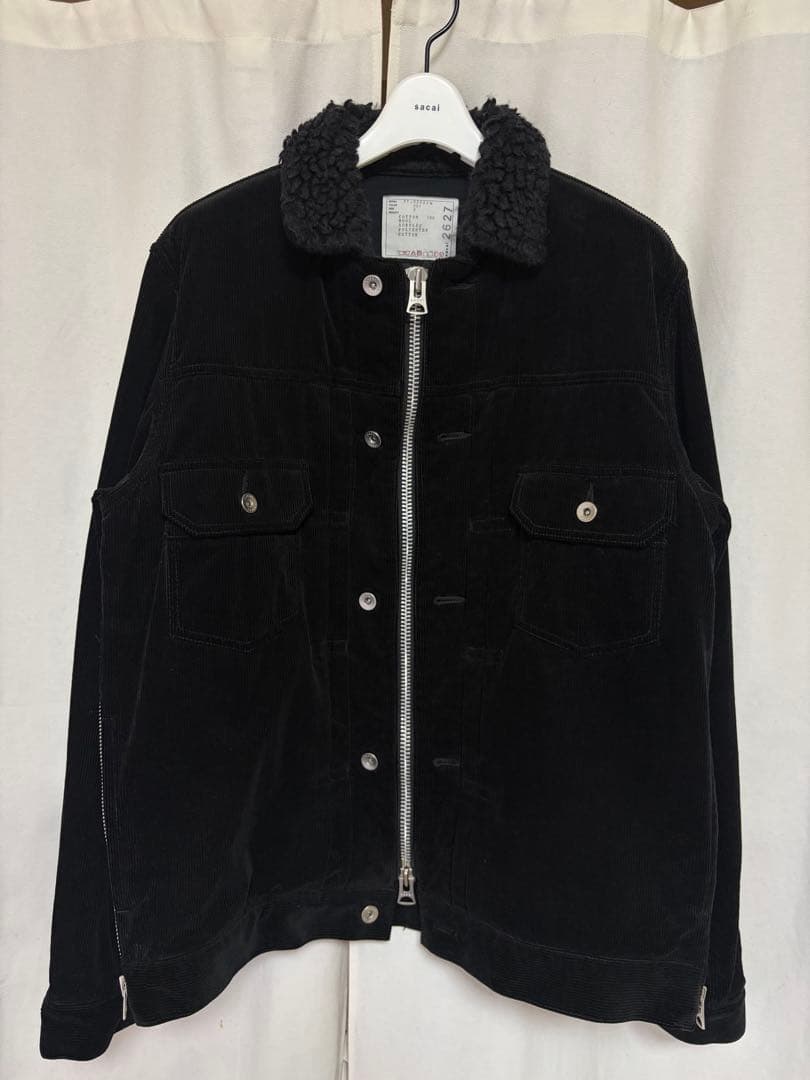 Mash sacai サカイ 21AW コーデュロイ ジャケット ボア