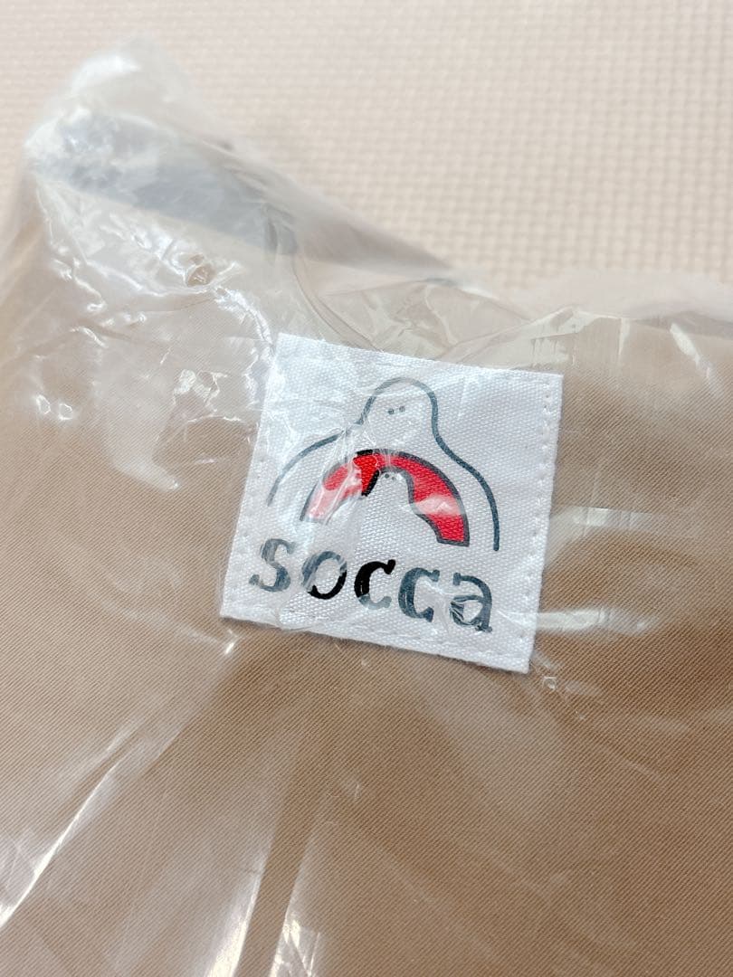 ★新品未開封品★socca(ソッカ)そのままポンチョ2 レインコート ベージュ