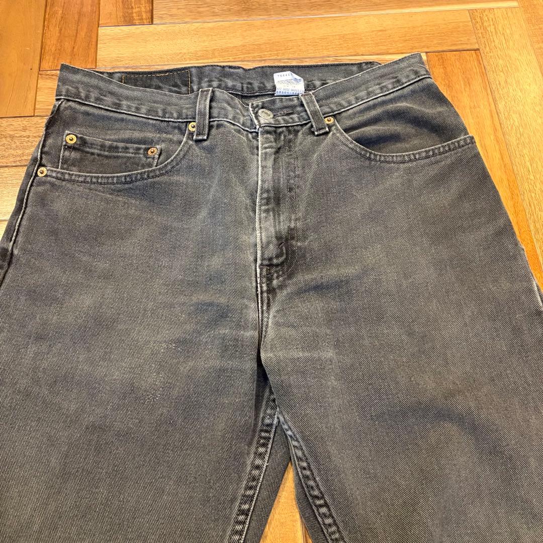 90s LEVI'S 505 ブラックデニム リーバイス 501 W31 後染