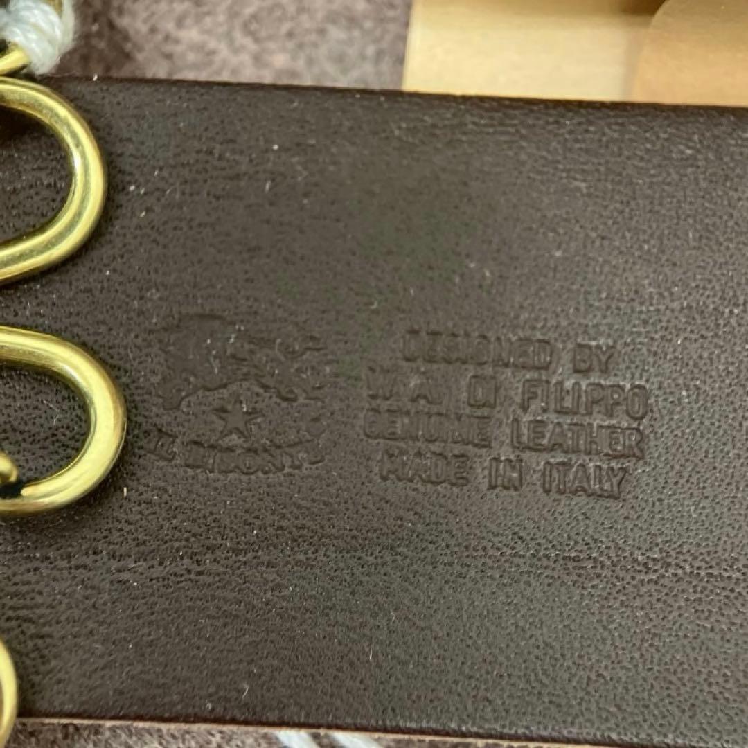 【未使用品】 IL BISONTE イルビゾンテ 4連フック　レザーキーケース