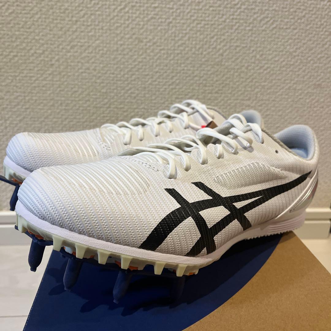 【未使用】ASICS スパイクシューズ ホワイト/ブラック　27.5cm
