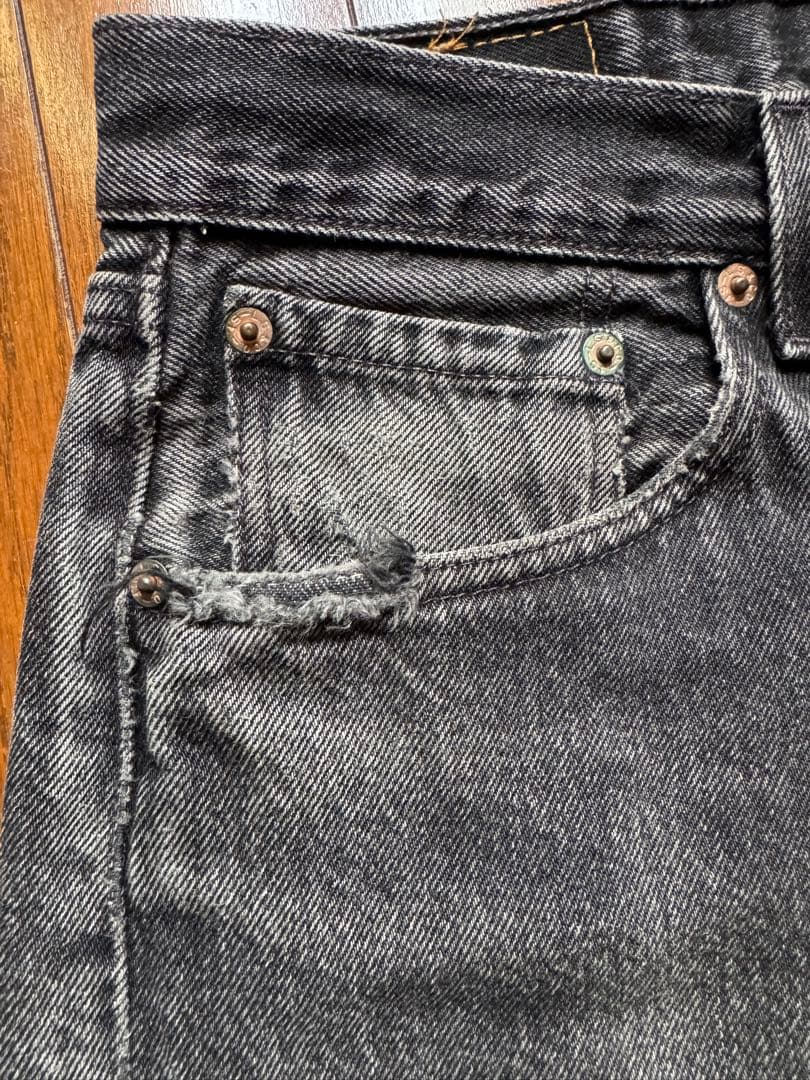 希少【90s】Levi's 501 USA製 サルファブラック W33