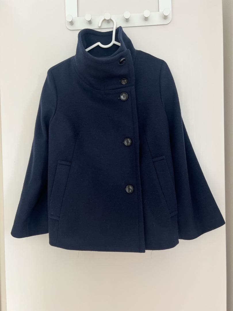 【日本製】2WAYウールショートコート