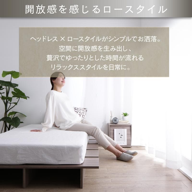 【最安値】セミダブルベッド 頑丈 すのこベッド ベッドフレーム単品 新品送料込