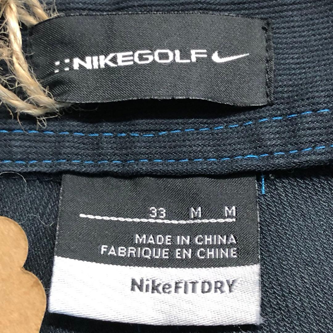 ナイキ　NIKE ブラック 刺繍ロゴ　スウォッシュ　ストレートカットパンツ　R