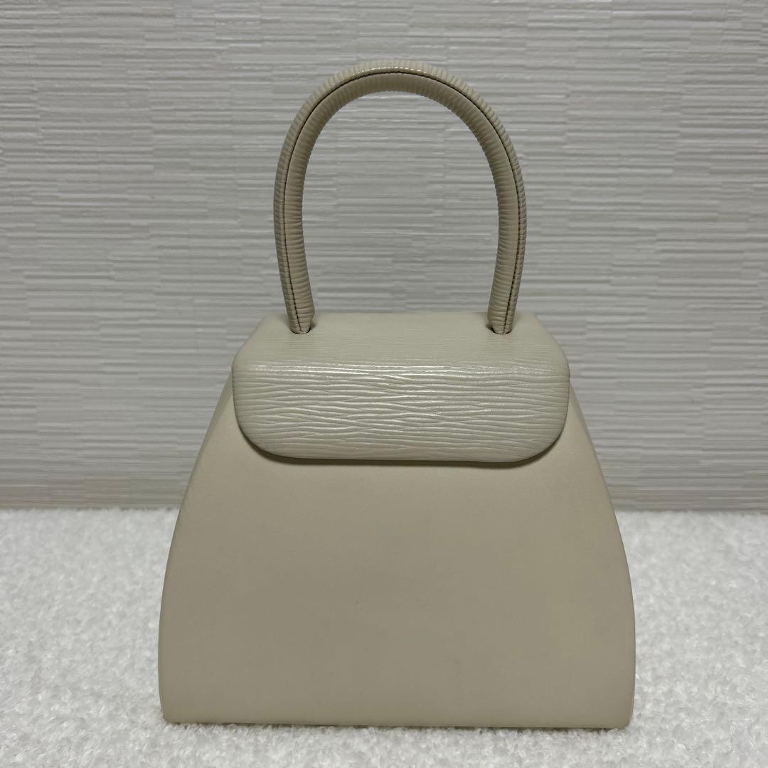 HANAEMORI ハナエモリ　フォーマルバッグ　ハンドバッグ　ホワイト