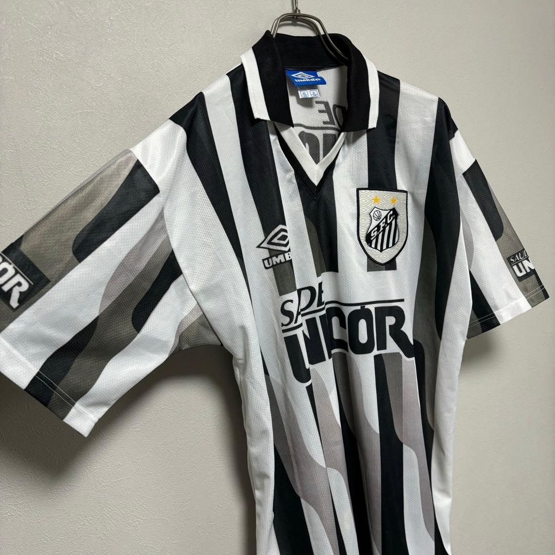 UMBRO アンブロ サントスFC Santosユニフォームゲームシャツ白黒G