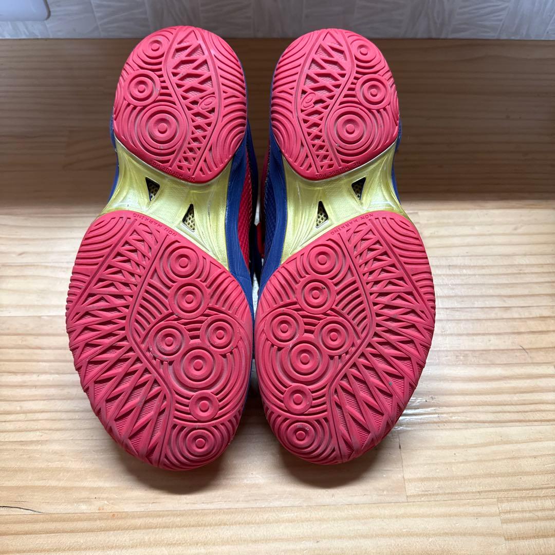 asics バレーボールシューズ 24.0cm 赤/青