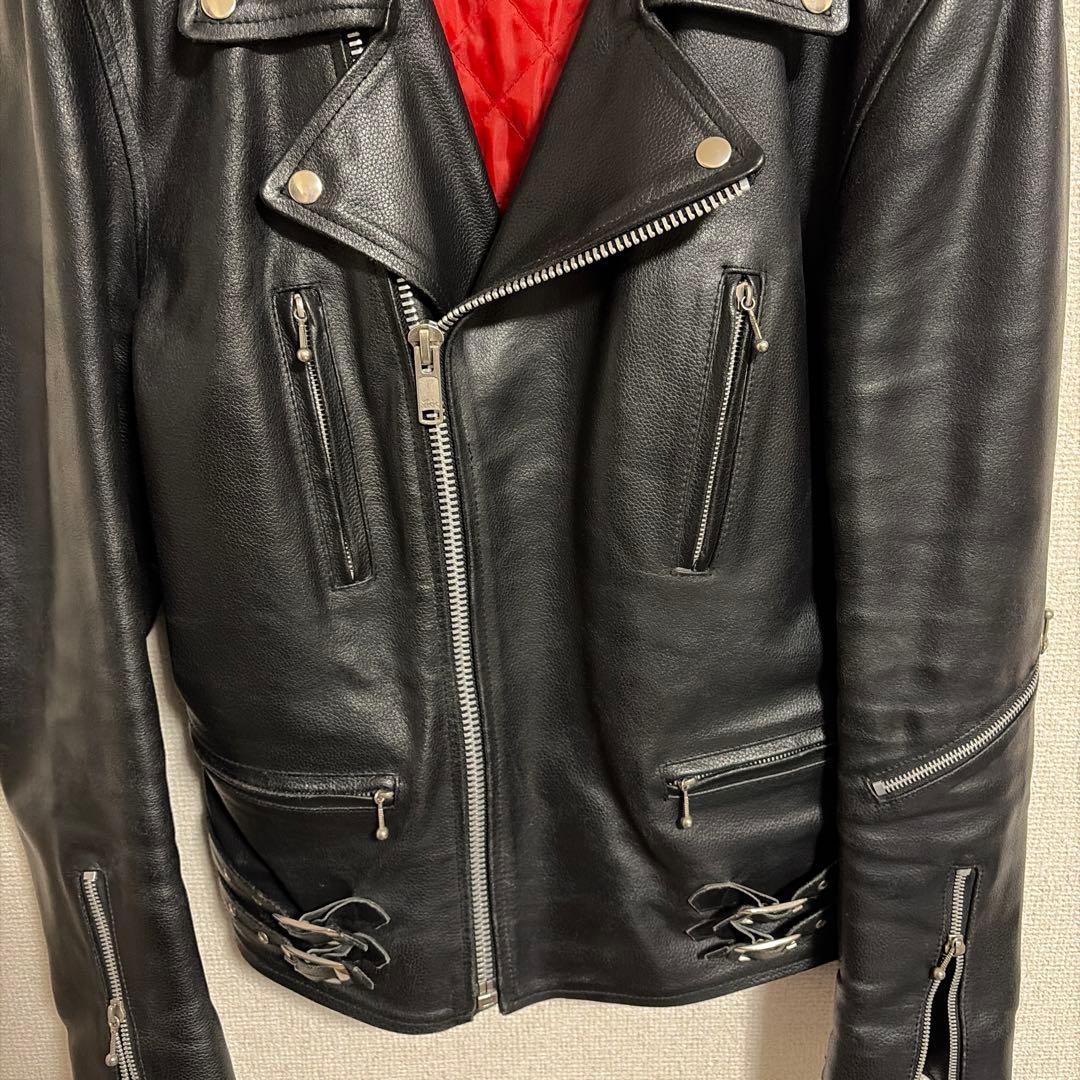 A BOMBER USA カウハイド ダブルライダース ライトニング