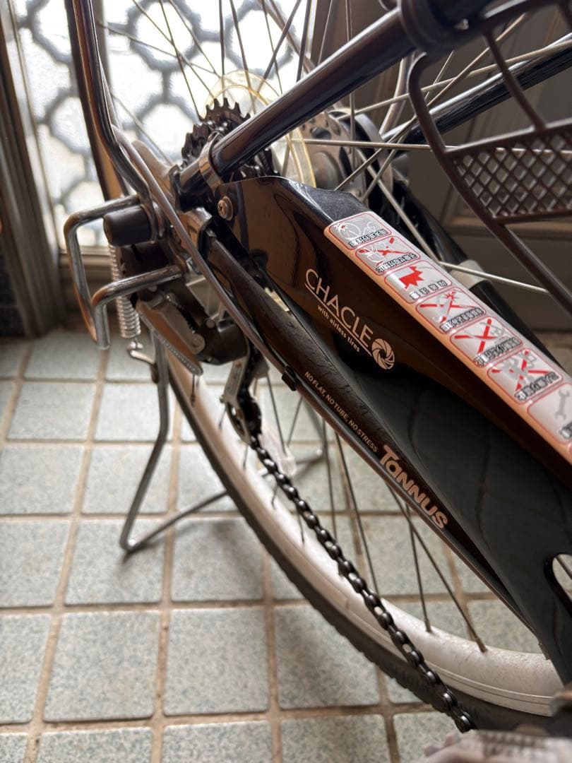 【手渡し限定】ノーパンク自転車 タナス 6段変速 BAA適合 岩見沢市