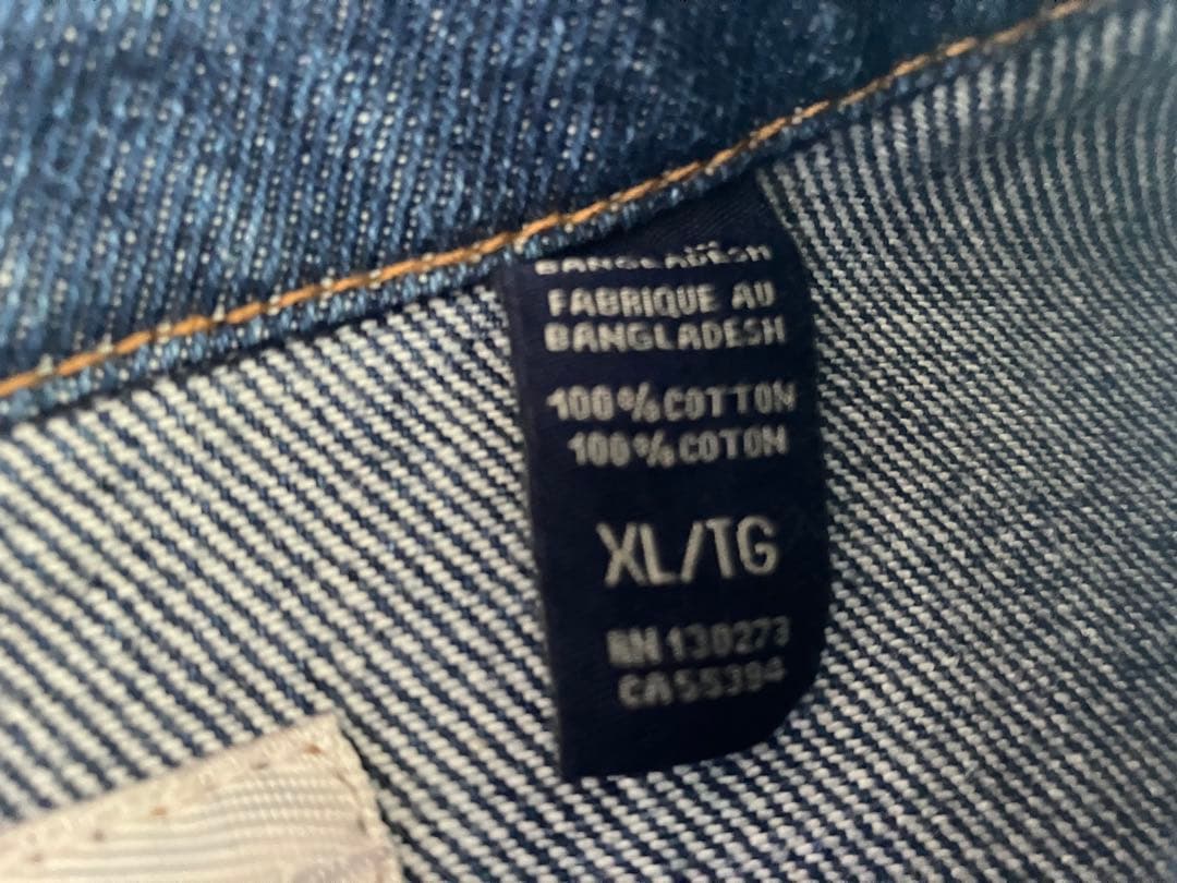 ラングラー デニムジャケット RUGGED WEAR XL 綿100% 濃紺