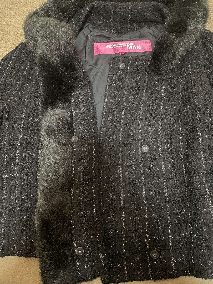 JUNYA WATANABE MAN ファー襟ショートジャケット