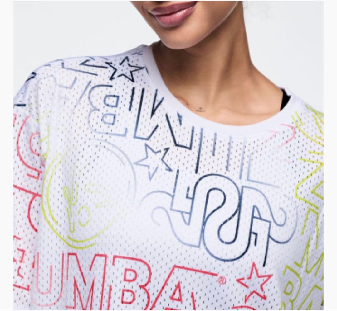 ZUMBA®️正規品　 メッシュオーバーサイズTシャツ