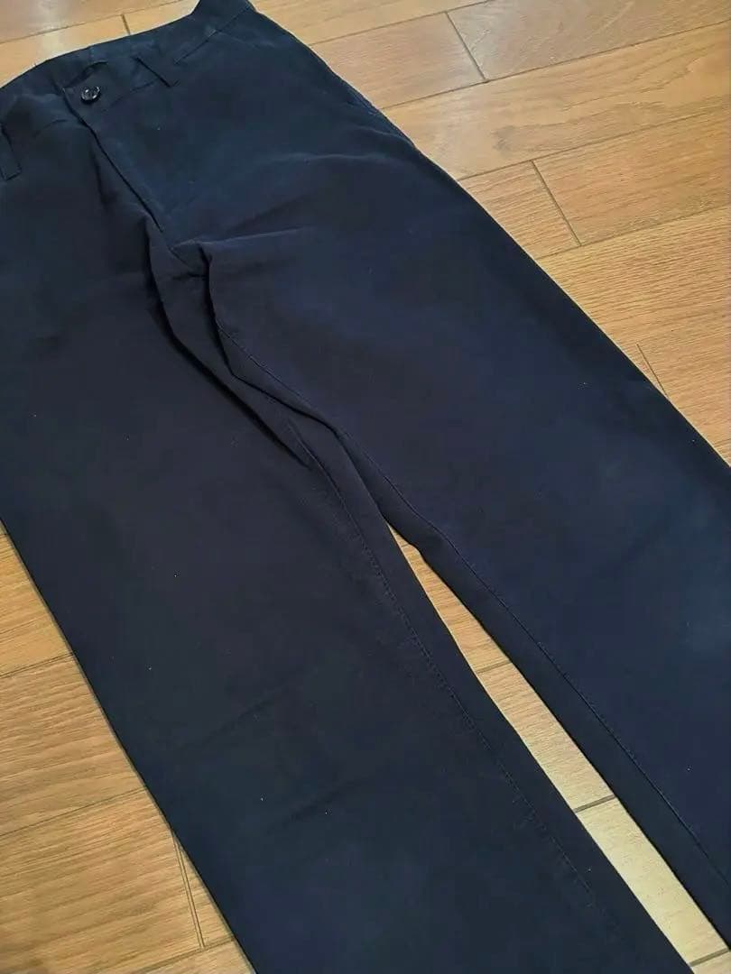 COMME des GARCONS HOMME 黒コットンパンツ サイズL