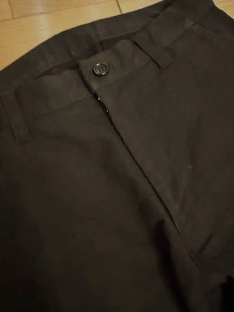 COMME des GARCONS HOMME 黒コットンパンツ サイズL