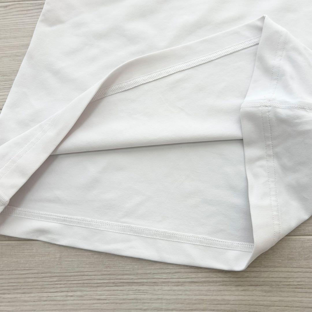 美品　パーリーゲイツ　ハイネック　モックネック　長袖シャツ　カットソー　ホワイト