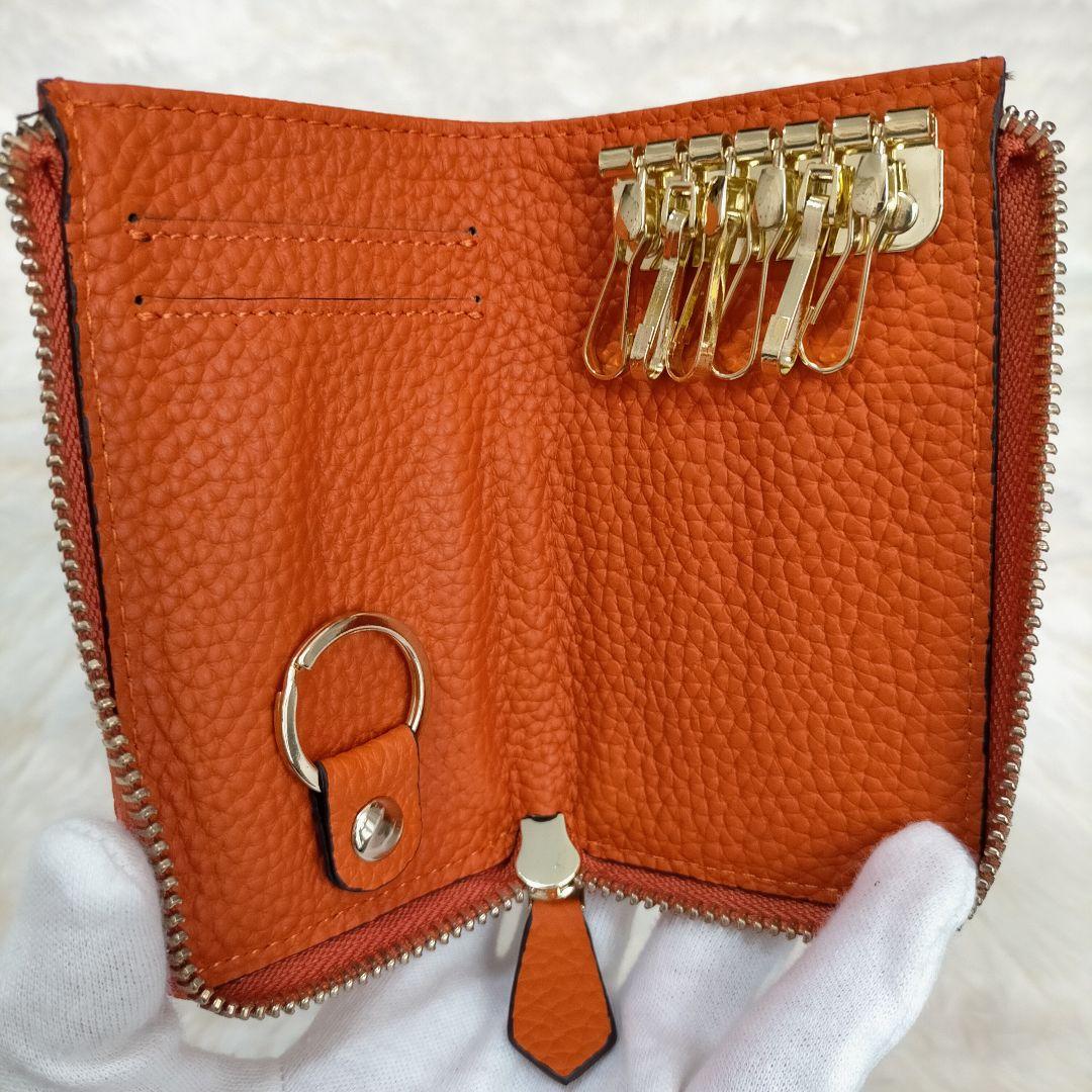 【SALE】本革 大容量 キーケース ウォレット