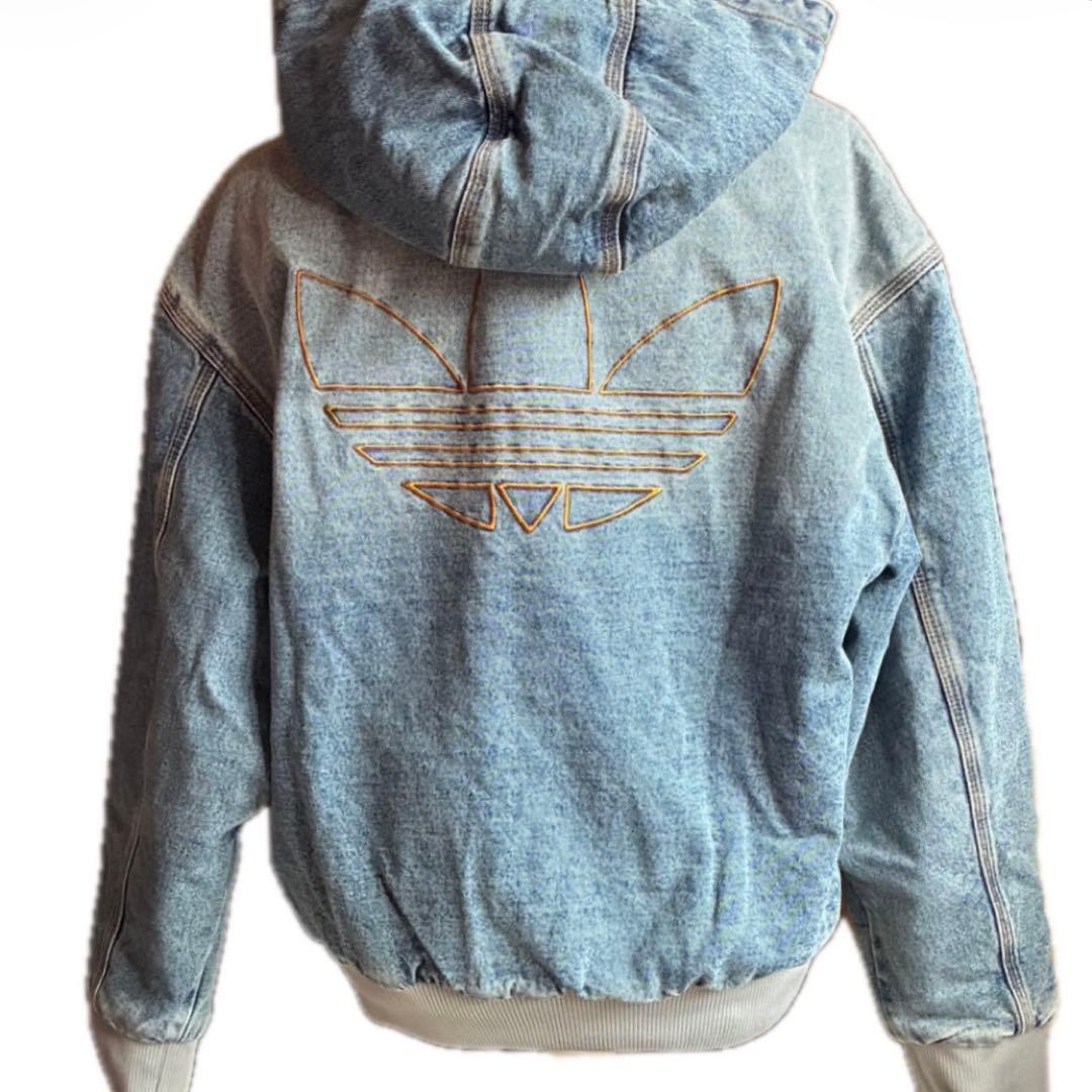新品未使用　正規品　adidas デニム ジャケット　パーカー　ブルー　Sサイズ