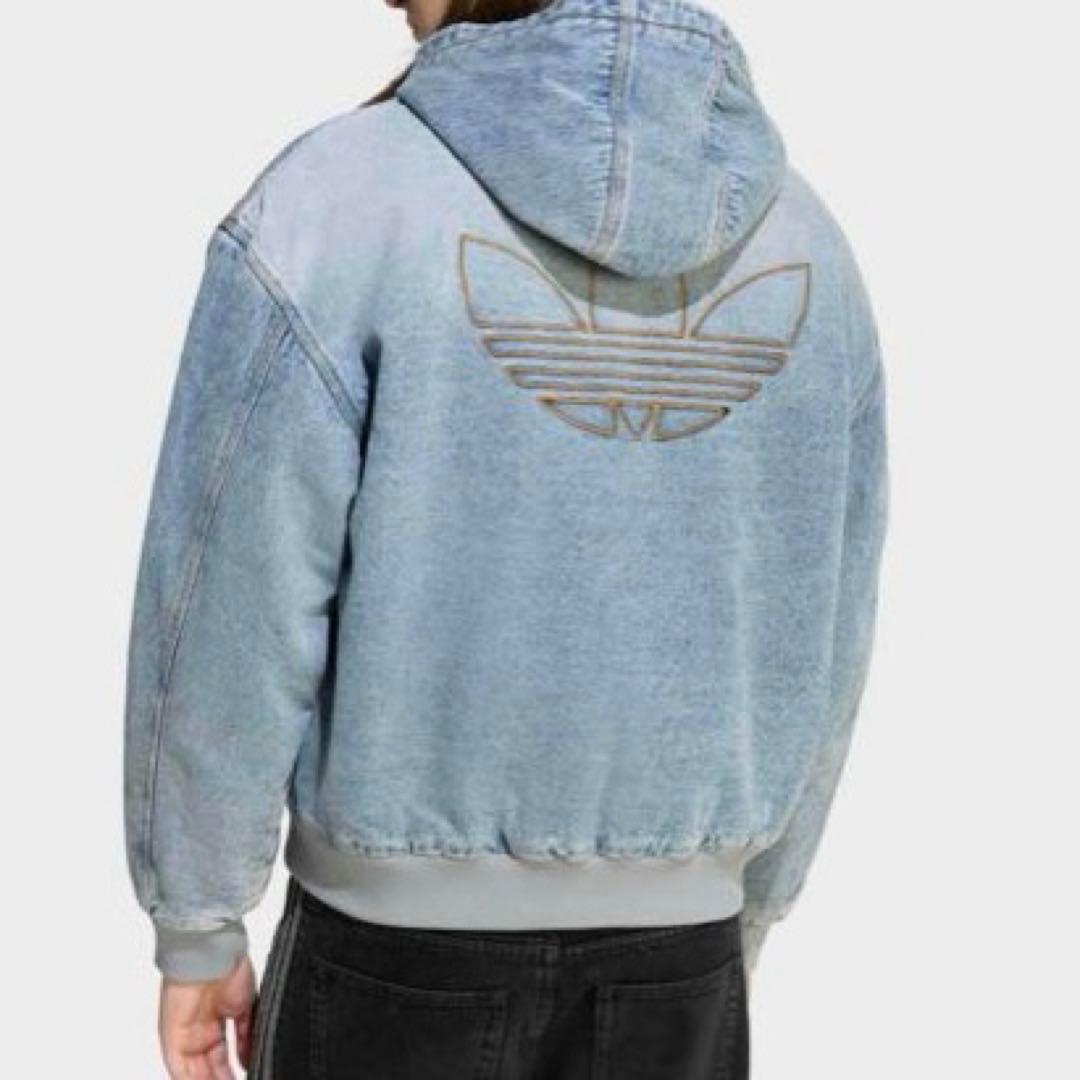 新品未使用　正規品　adidas デニム ジャケット　パーカー　ブルー　Sサイズ
