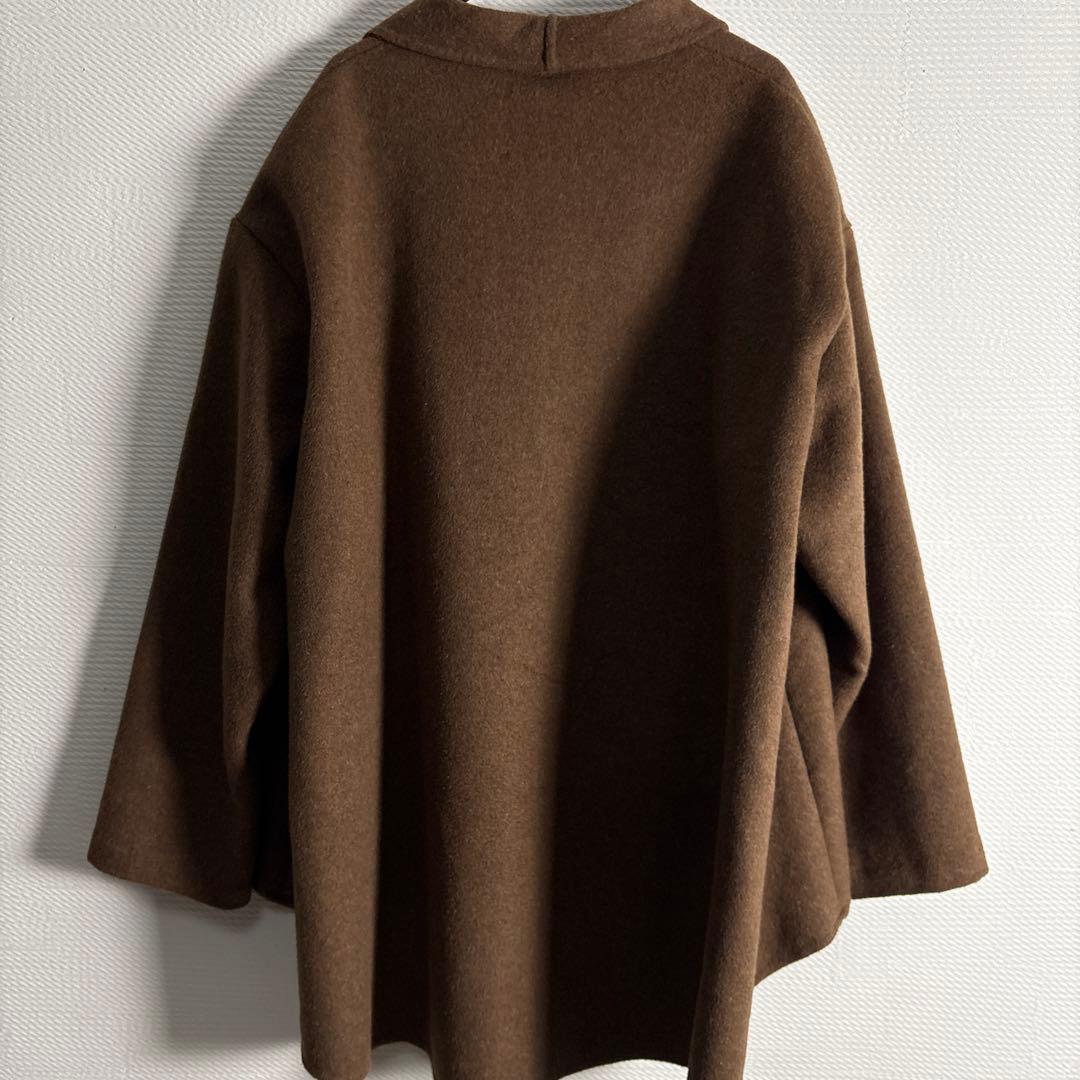 極美品⭐︎ミディウミソリッド　ウール　ケープコート定価29800