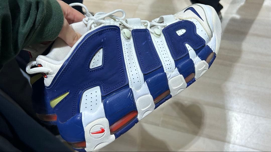 ヌ*コ様 Nike AIR MORE uptempo ホワイト/ネイビー 27c