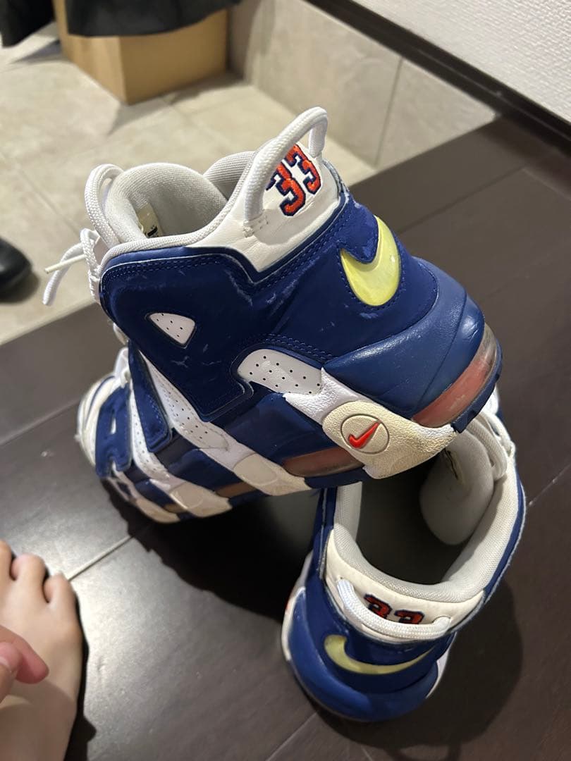 ヌ*コ様 Nike AIR MORE uptempo ホワイト/ネイビー 27c