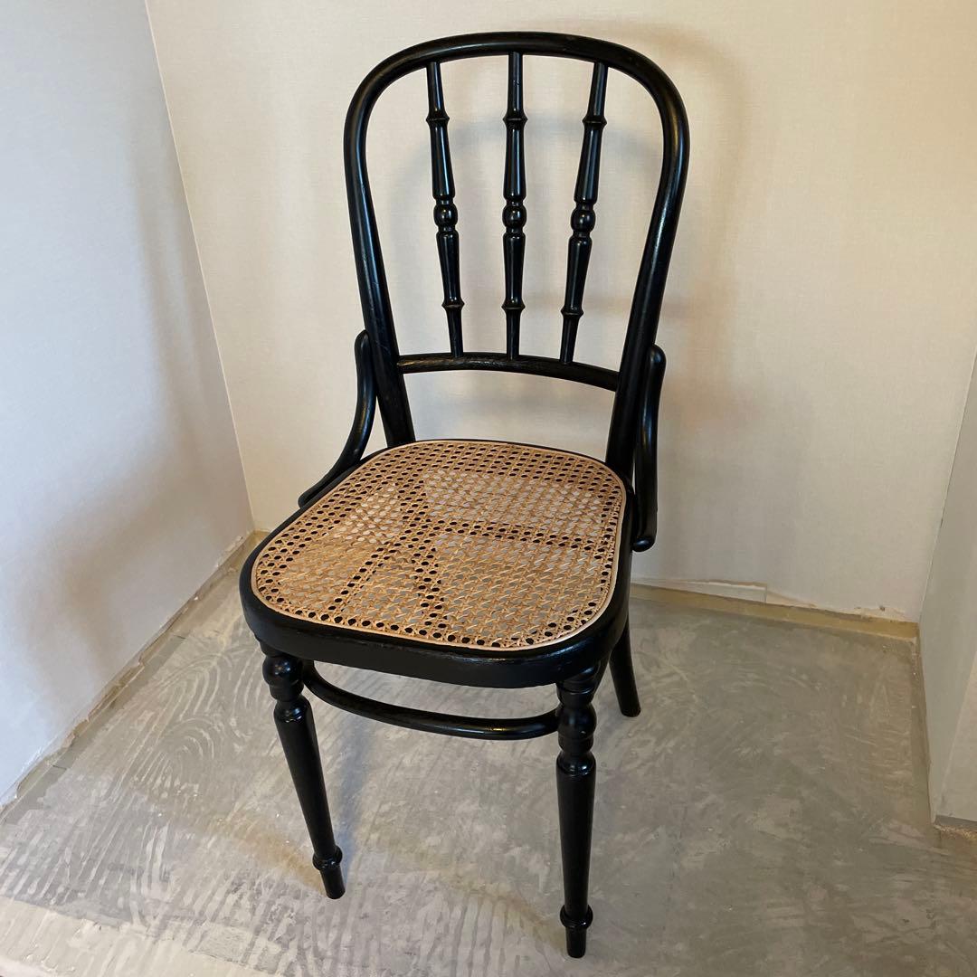 ★アンティーク品★FISCHEL ベントウッド ラタンシートチェア①
