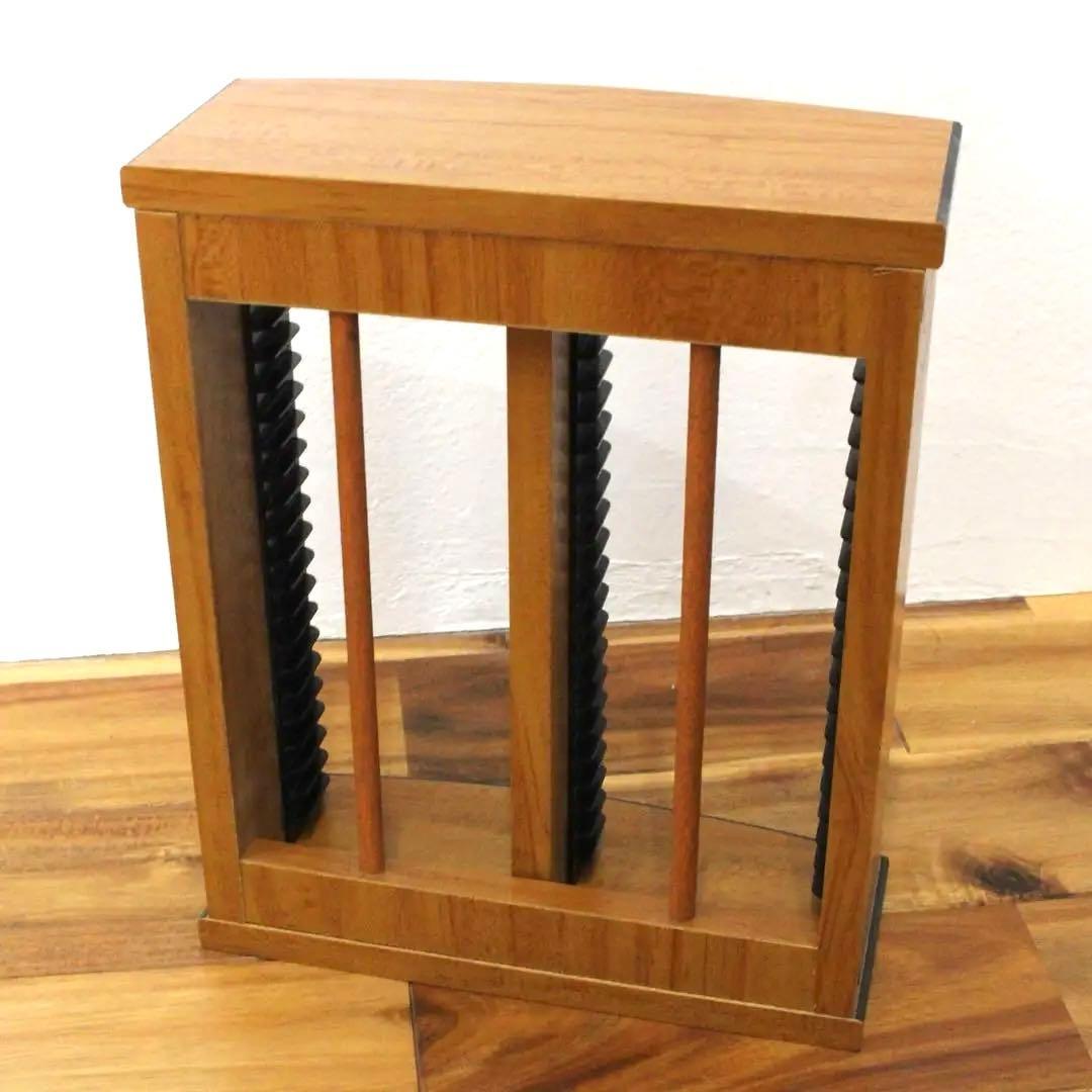 木製ラック・ウッドラック Rare Vintage Wood MiniDisc Rack 48 Disc